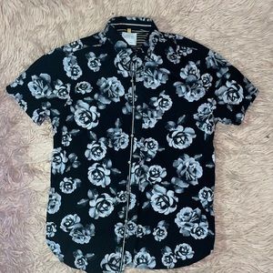 Rose button up shirt